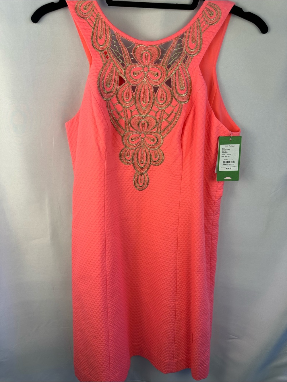 Lilly Pulitzer Latgo Shift dress, sku20820677, size0, pink sun ray, NWT